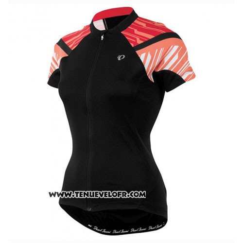 2016 Maillot Ciclismo Femme Pearl Izumi Rouge et Noir Manches Courtes et Cuissard